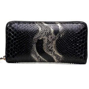 Genuine Python Leather Zip Wallet New NWT (3 different colors)